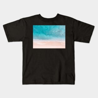 Beach, sea mist waves Kids T-Shirt